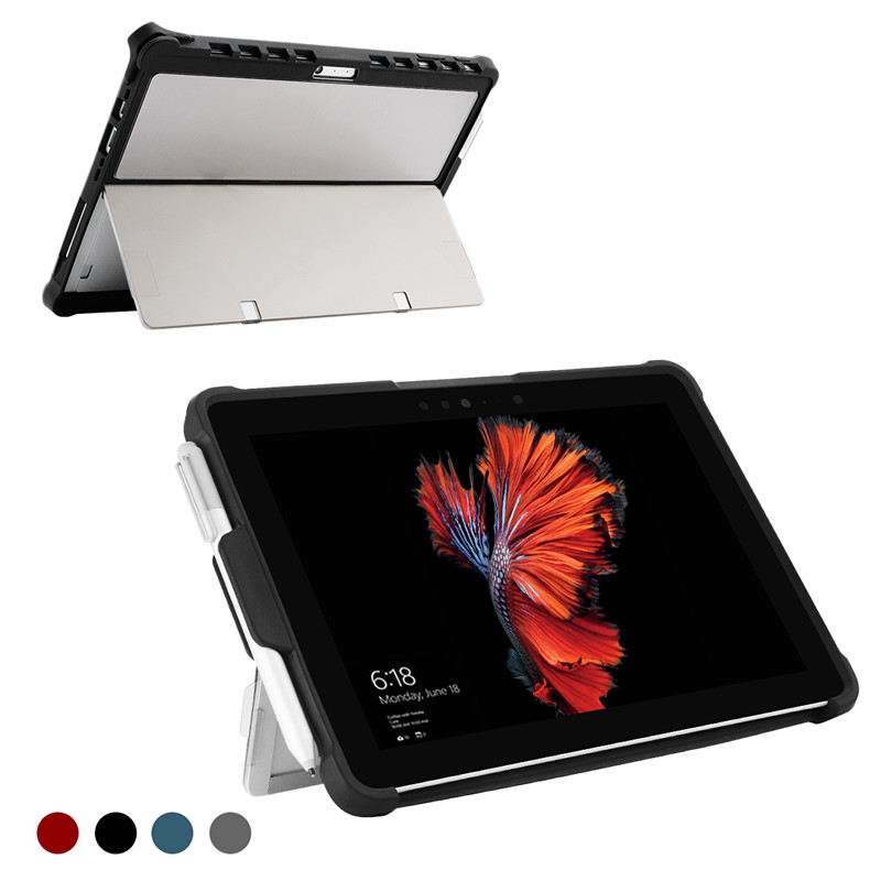 Rugged Folio Protective Cover Compatible with Type Cover, Kickstand case for Surface Pro 4/5/6/7/7 Plus